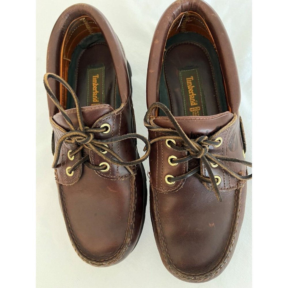 Timberland Lug Sole Men’s Brown Leather Boat Shoes